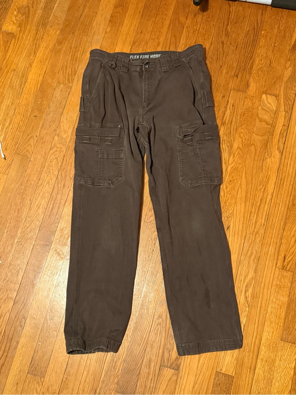 Duluth Trading Flex Fire Hose Cargo Pants Brown Men’s Workwear Utility